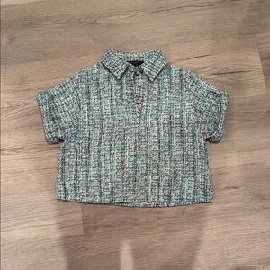 Zara Multicolor Tweed Top